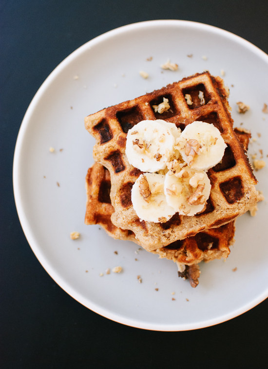 Banana and Nut Waffles