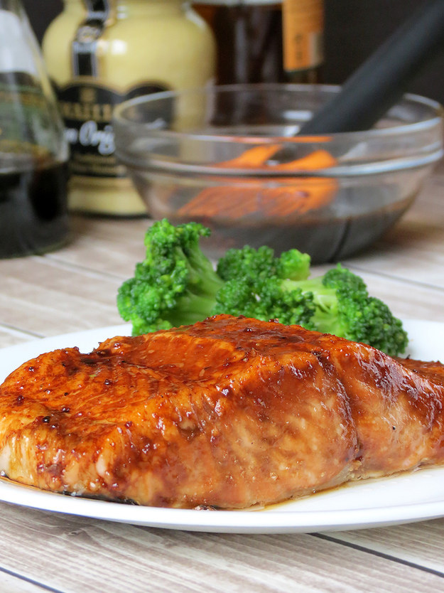 Bourbon Glazed Salmon