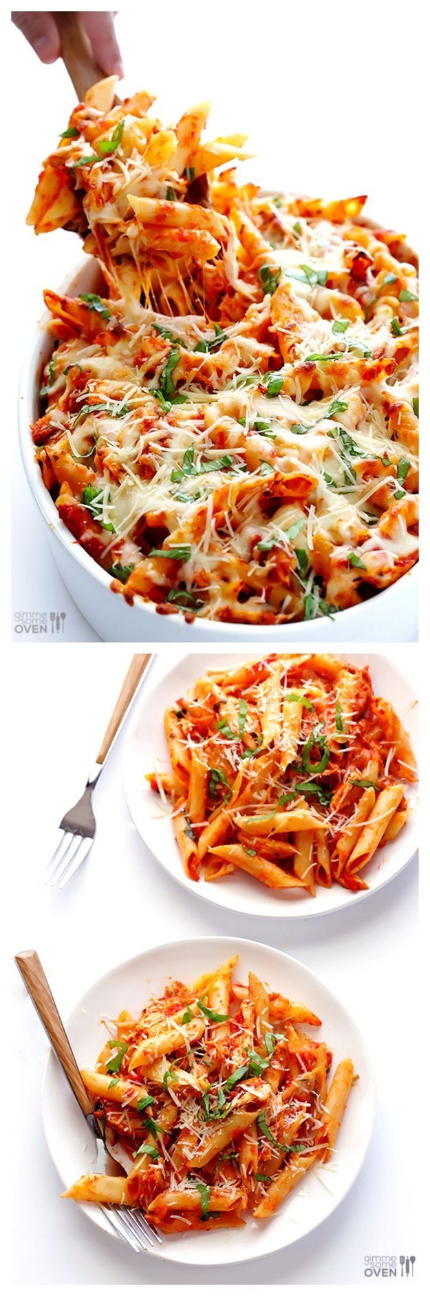 Chicken Parmesan Baked Ziti Recipe