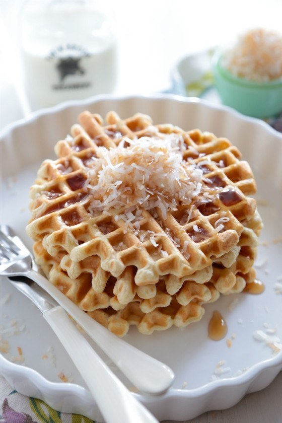 Cocomut Butter Milk Waffles