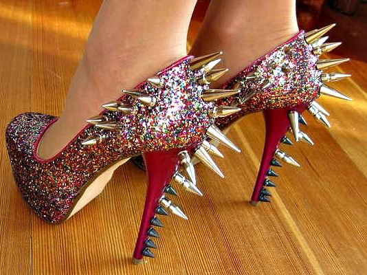 DIY Studded Heels