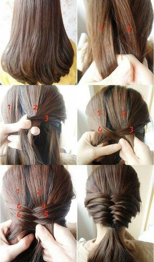 Easy Braid Hairstyle for Medium Straight Hair