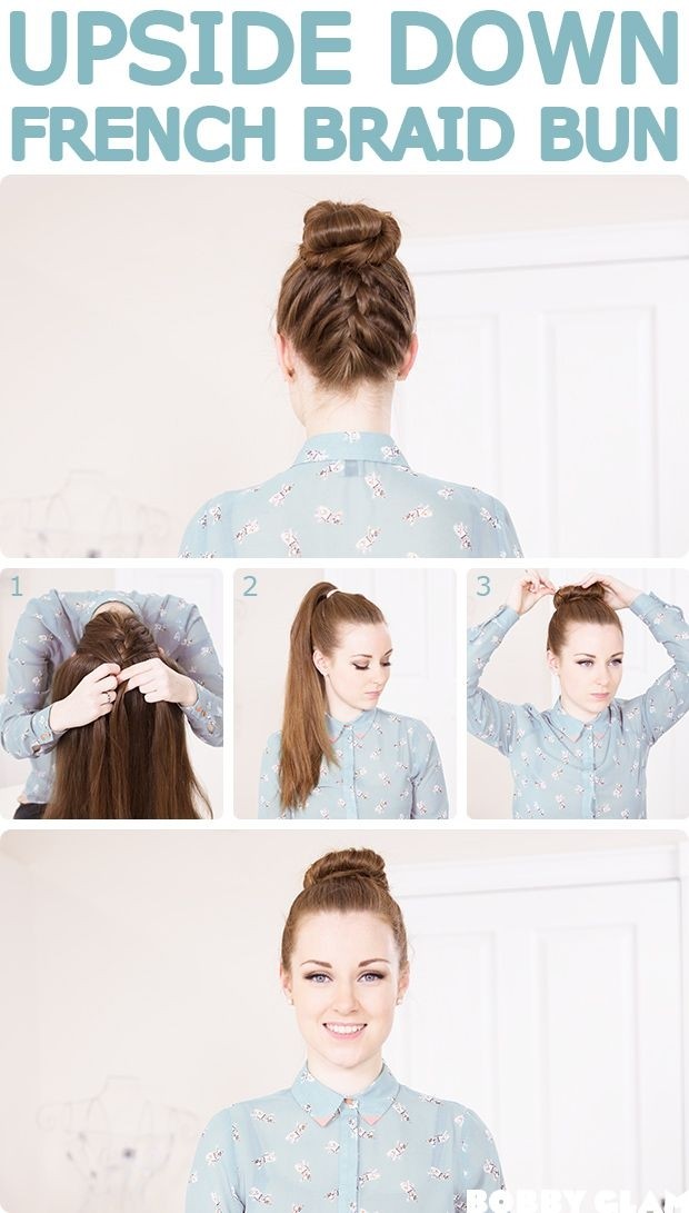 French Braid Bun Tutorial