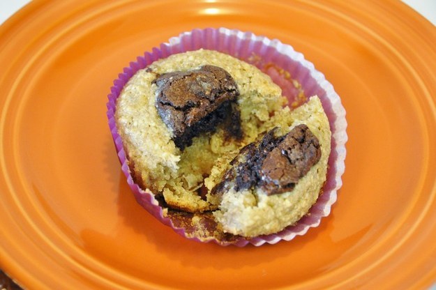 Gluten-free Molten Chocolate Banana Bread Muffins