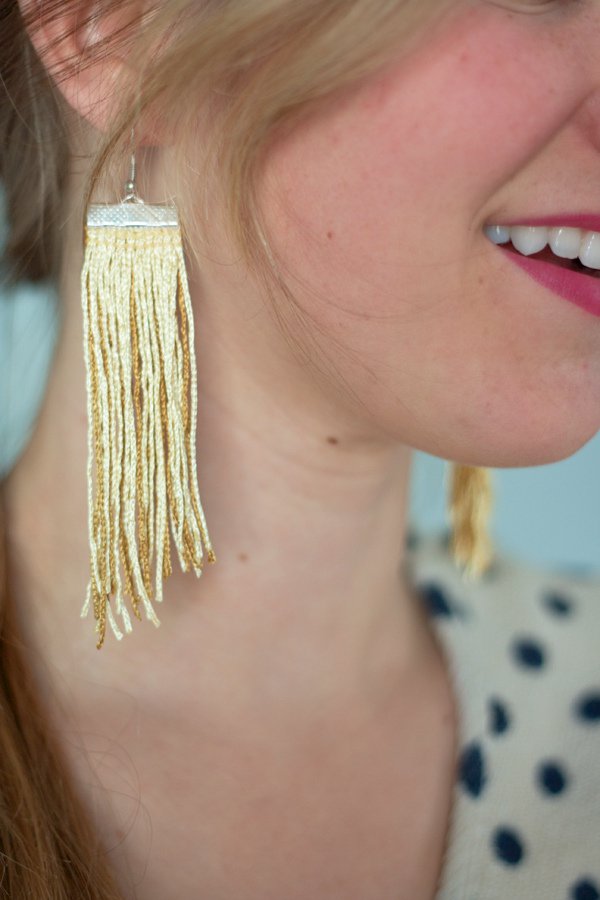 Golden Fringe Earrings
