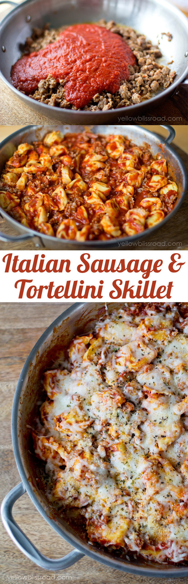 Italian Sausage Tortellini Skillet