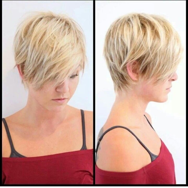 Layered Short Blond Haircut