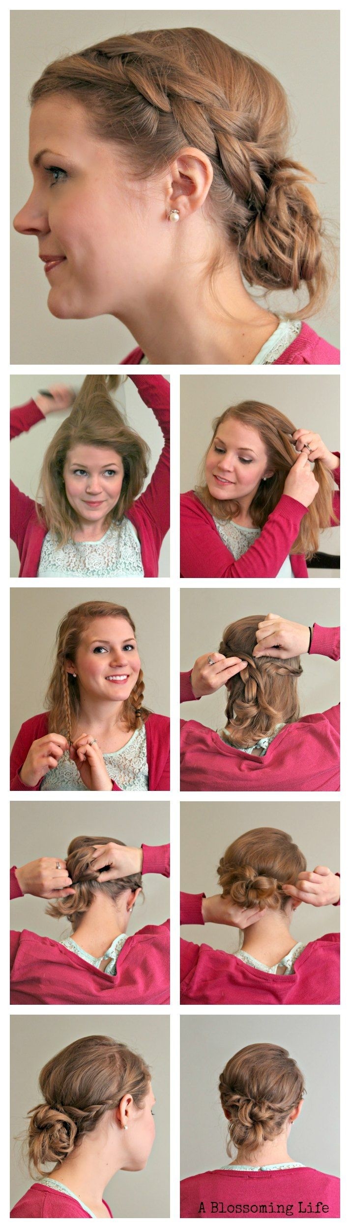 Messy Braided Updo Tutorial