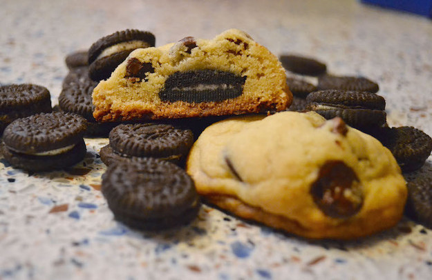 Mini-Oreo Stuffed Cookies