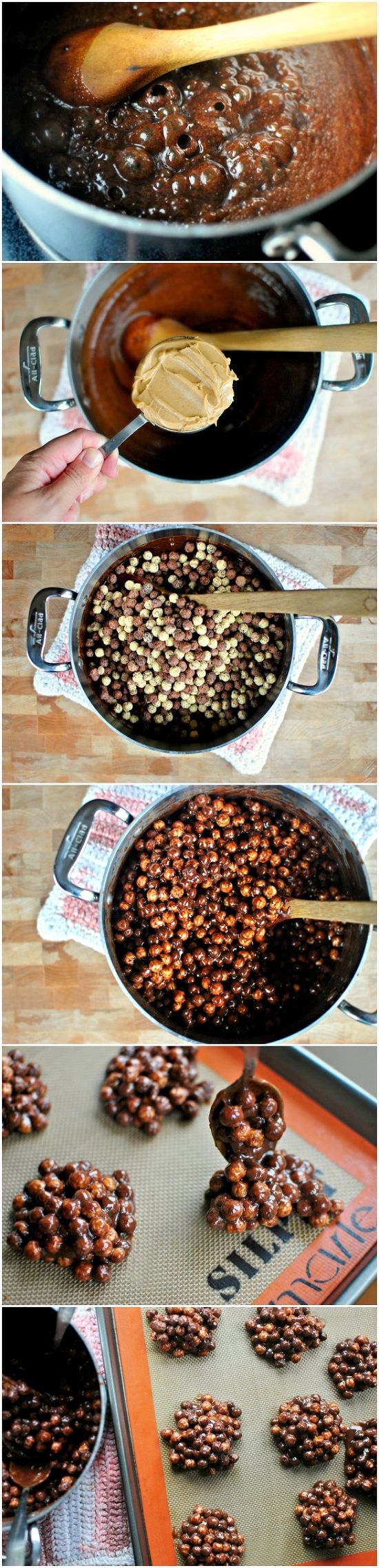 No-bake Cereal Cookie Clusters