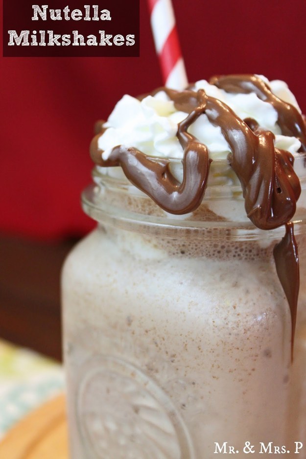 Nutella Milkshakes