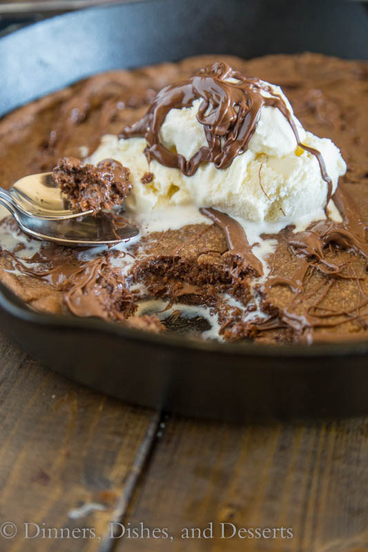 Nutella Skillet Cookies