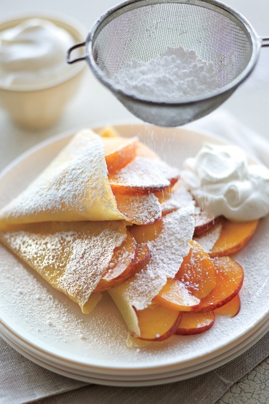 Peaches Crepes