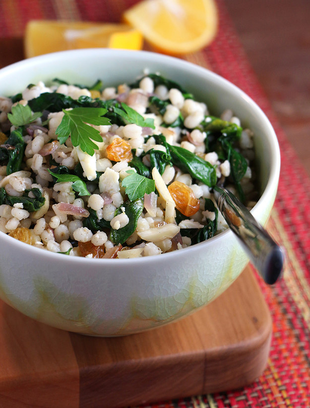 Pearl Barley Spinach Feta