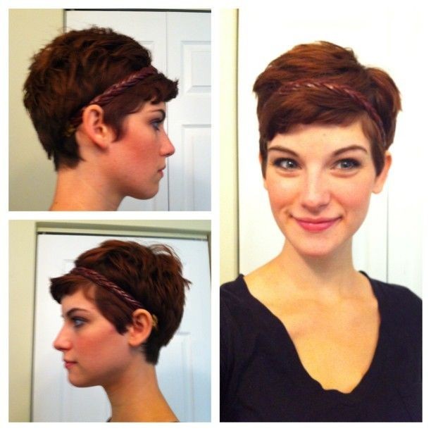 Pixie Hairstyle with Headband