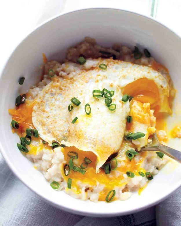 Savory Oatmeal and Soft Cooked Egg