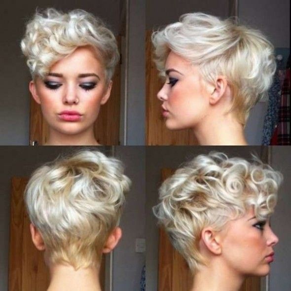 Short Pixie Haircut for Curly Hair