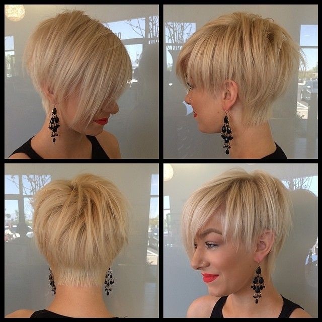 Short Straight Haircut with Side Bangs