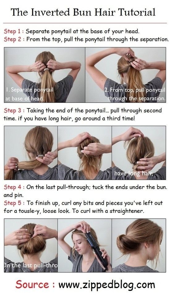 The Inverted Bun Hair Tutorial