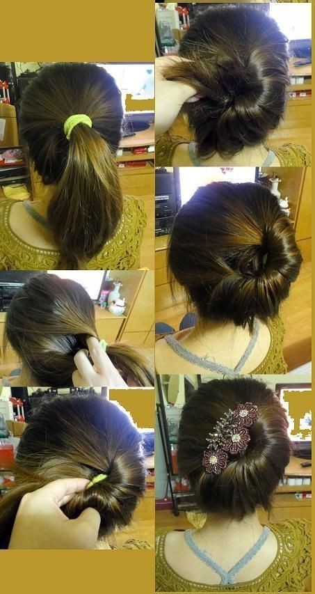 Elegant Updo for Medium Hair