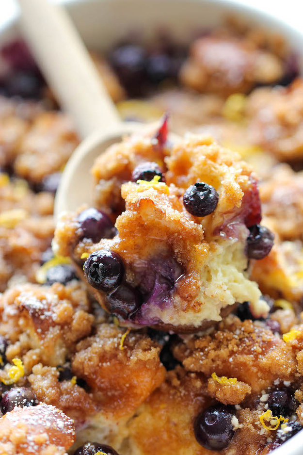 Baked Blueberry Lemon French Toast