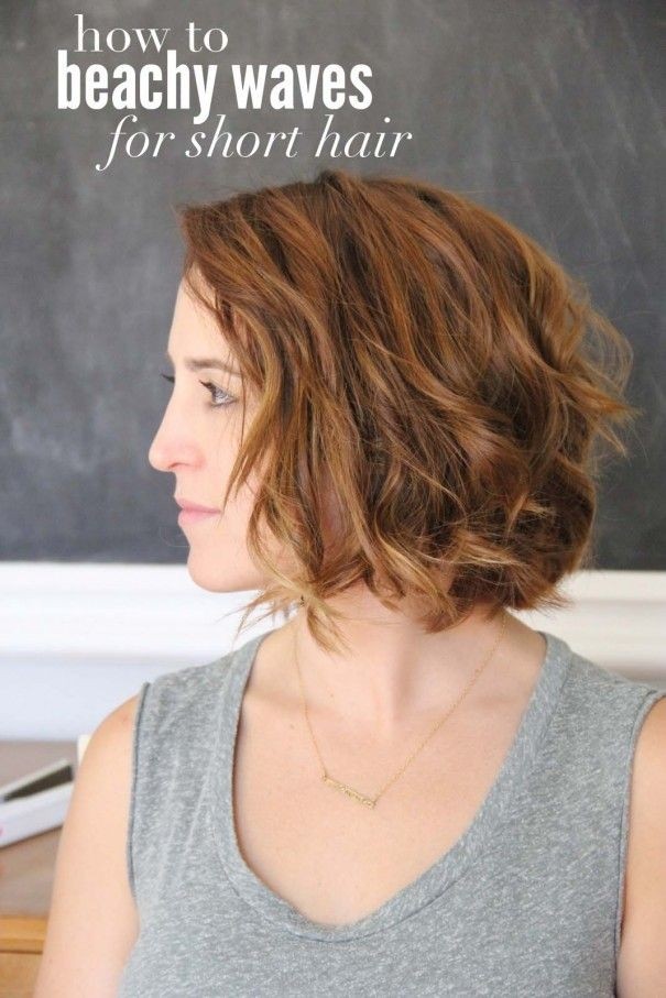 Beach Wavy Hairstyle for Short Hair