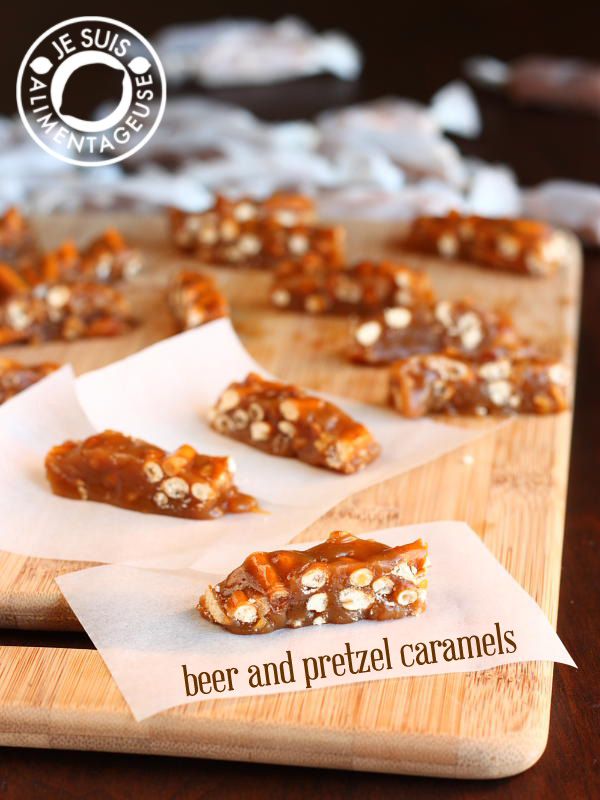 Beer and Pretzel Caramels