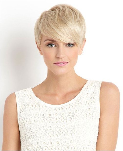 Blonde Pixie Haircut for Women