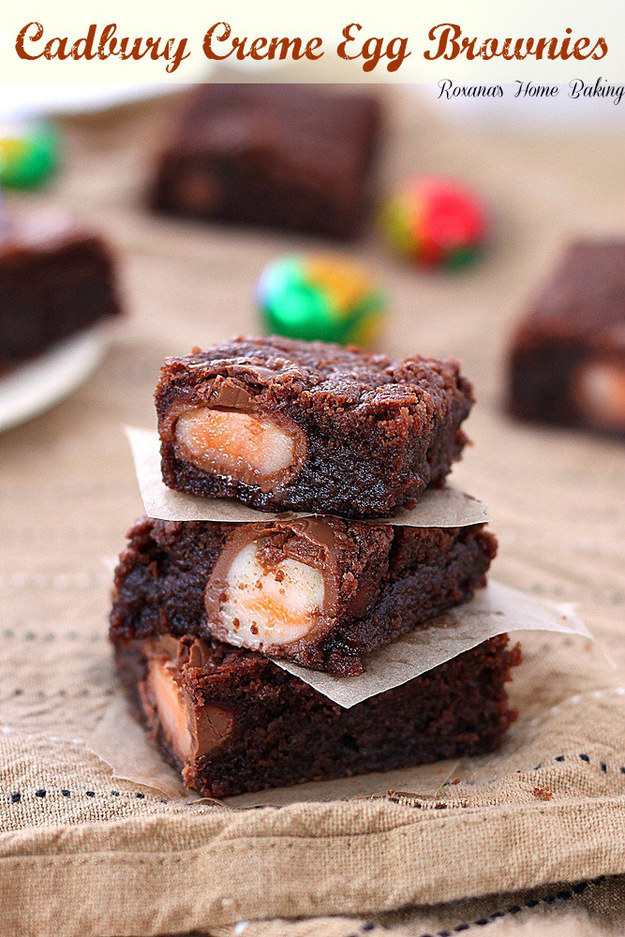 Cadbury Creme Egg Brownies