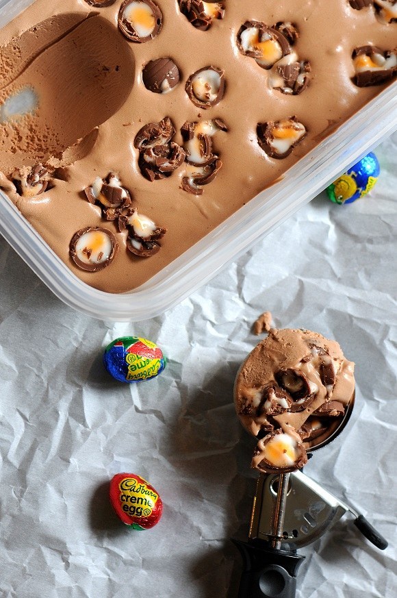 Cadbury Creme Egg Ice Cream