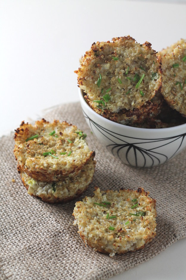 Cauliflower Cheese Quinoa Bites