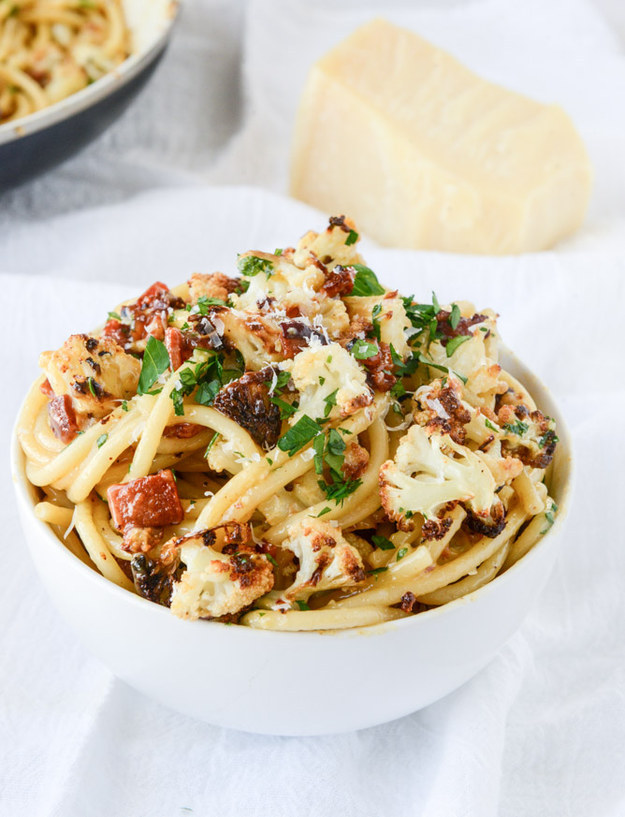 Charred Cauliflower Carbonara