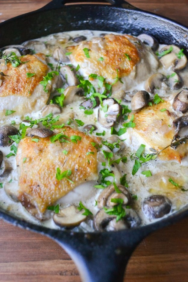 Chicken Thighs Marsala