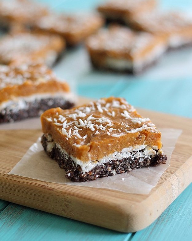 Chocolate Coconut Pumpkin Bars