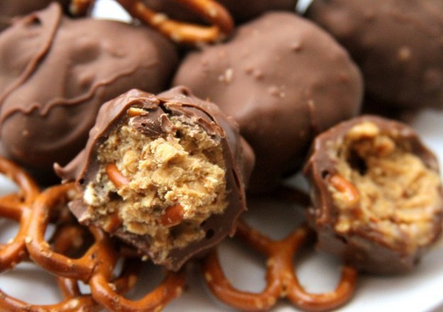 Chocolate Peanut Butter Pretzel Truffles