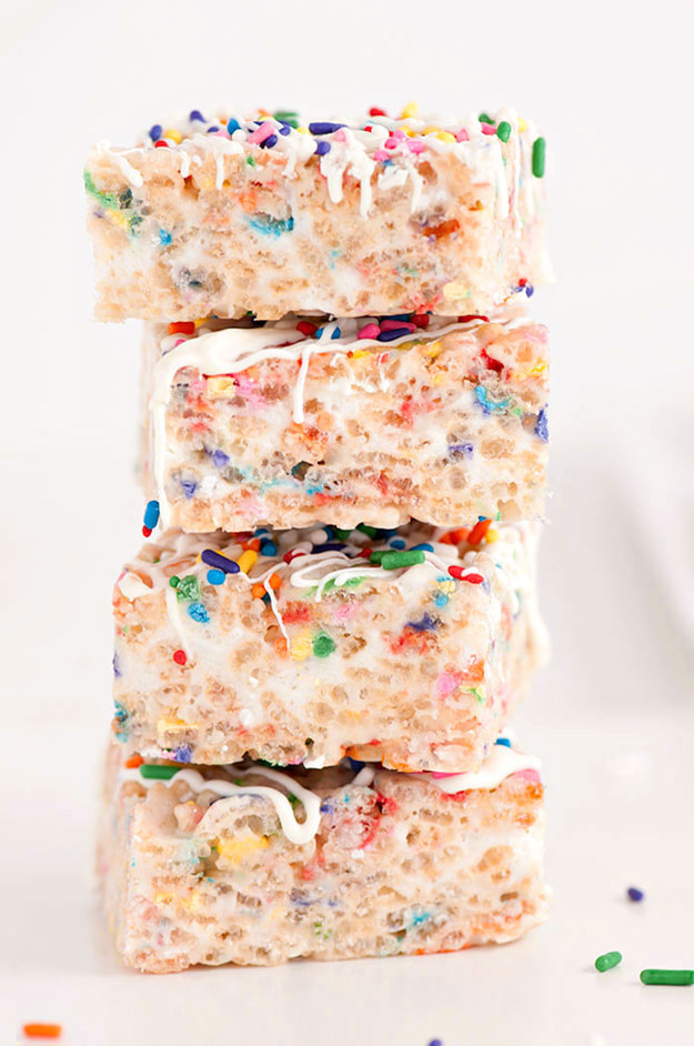 Confetti Rice Krispie Treats