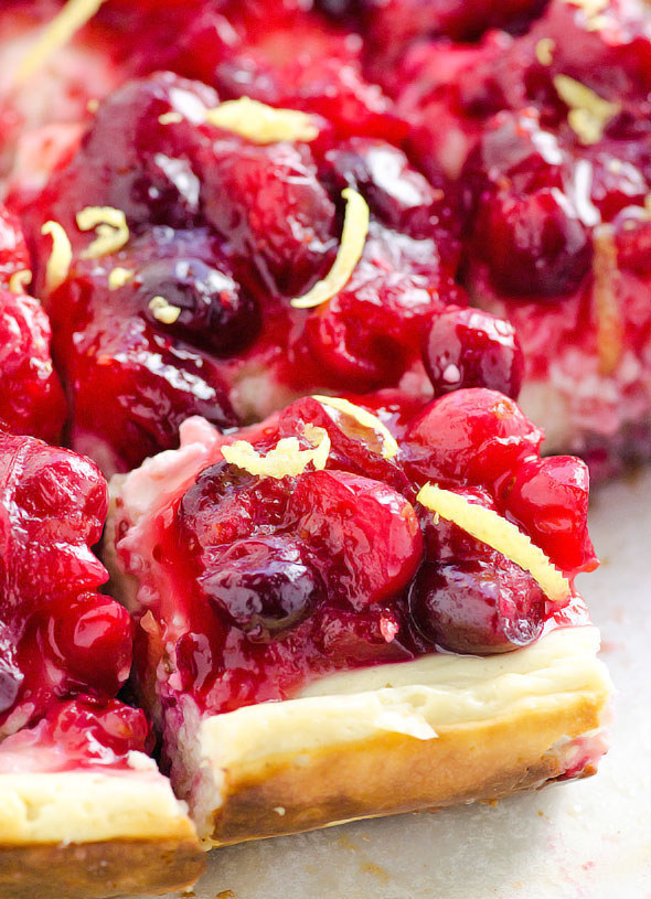 Cranberry Lemon Cheesecake