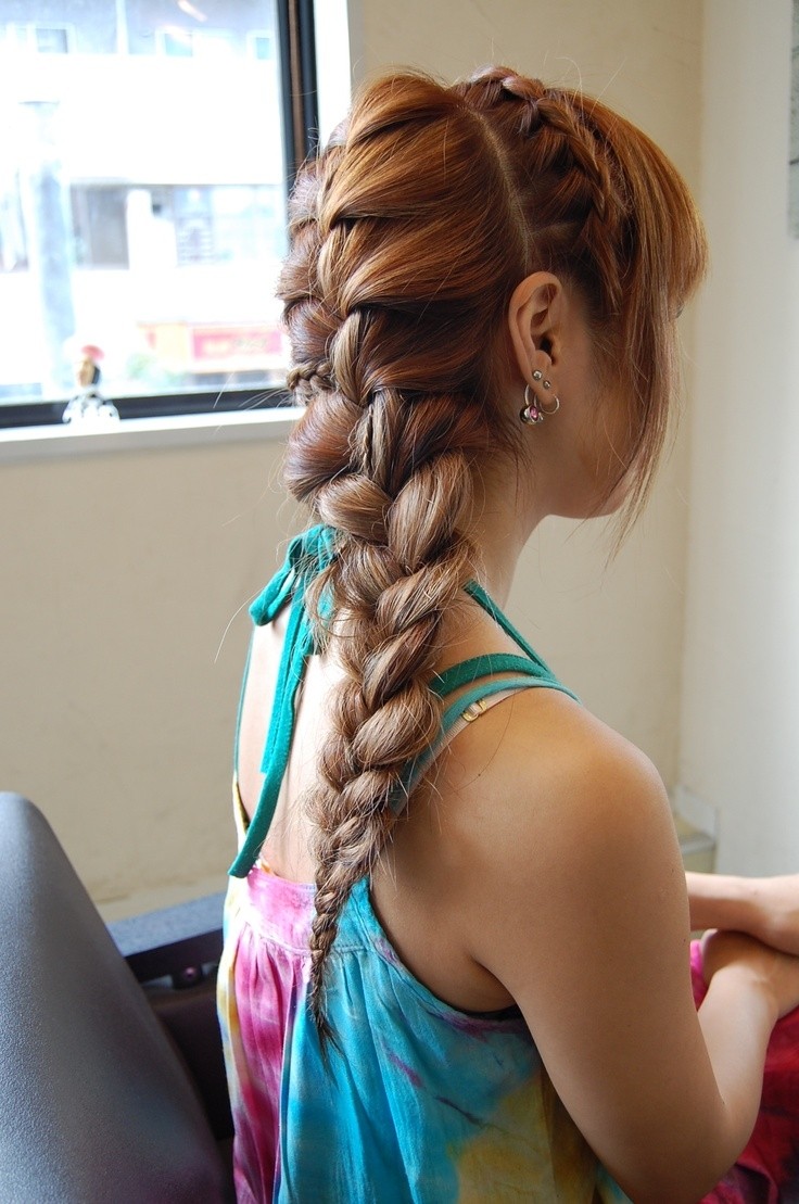 Cute Braided Hairstyle for Long Hair