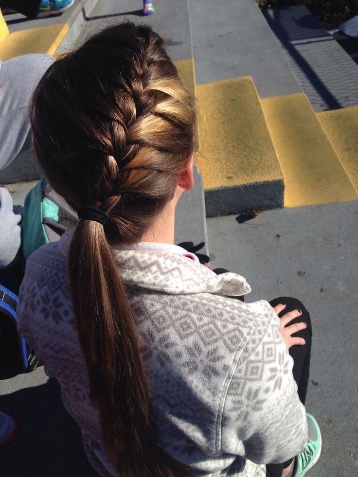 Cute Braided Ponytail for Long Hair