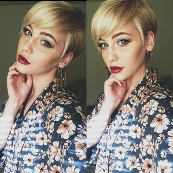 Cute Long Pixie Cut for Long Face