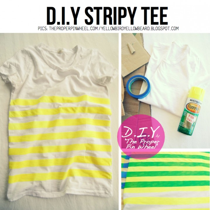 DIY Stripy T-shirt