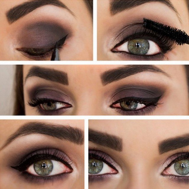 Dark Purple Eye Makeup