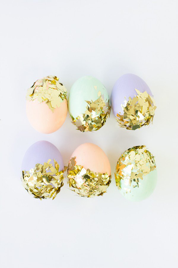 Easter Eggs with Sequins