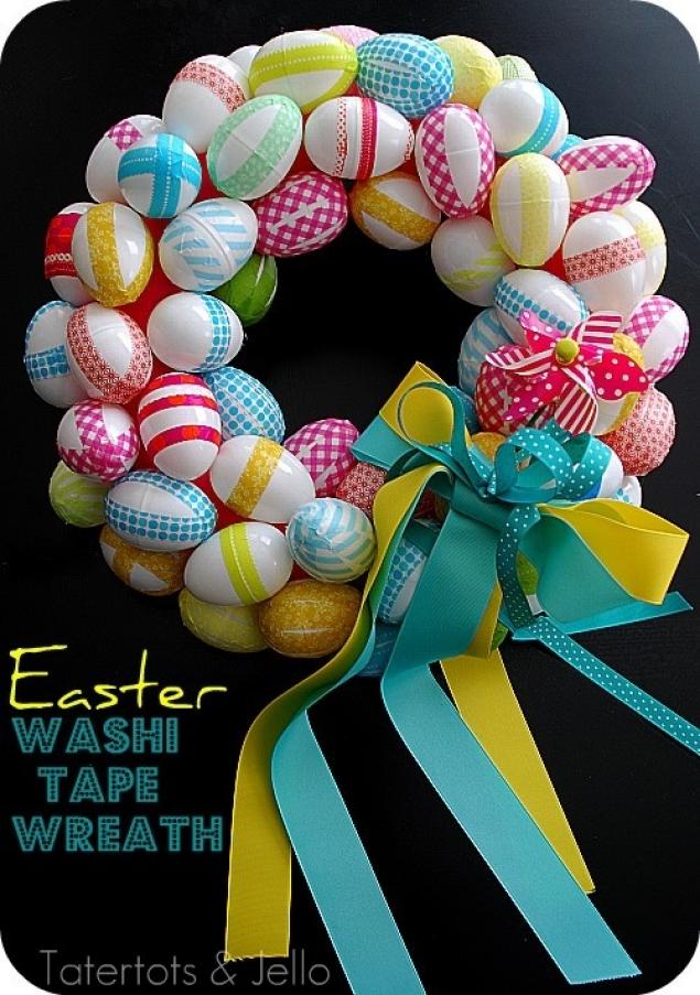 Easter Washi Tape Wreath