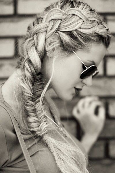 Fishtail Braid Ponytail for Long Hair