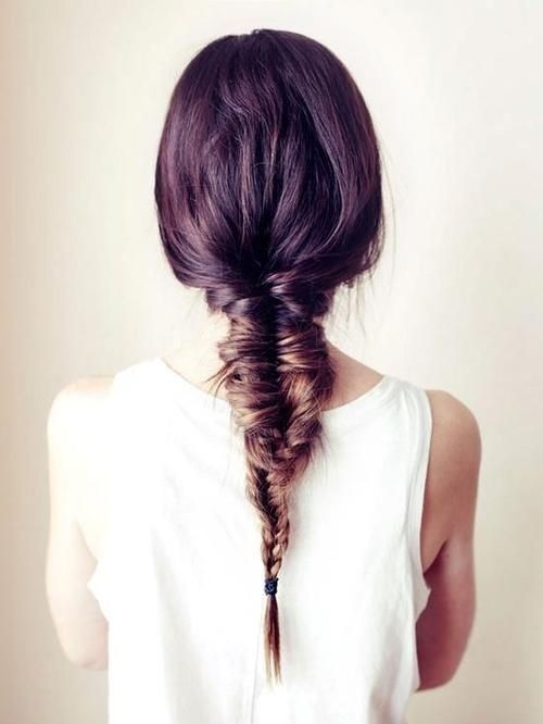 Fishtail Braided Hairstyle for Long Hair