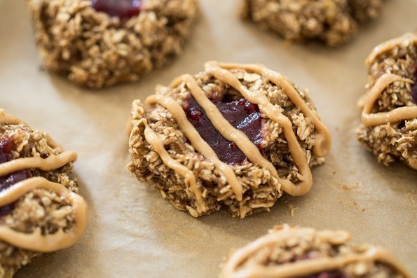 Flourless Thumbprint Breakfast Cookies