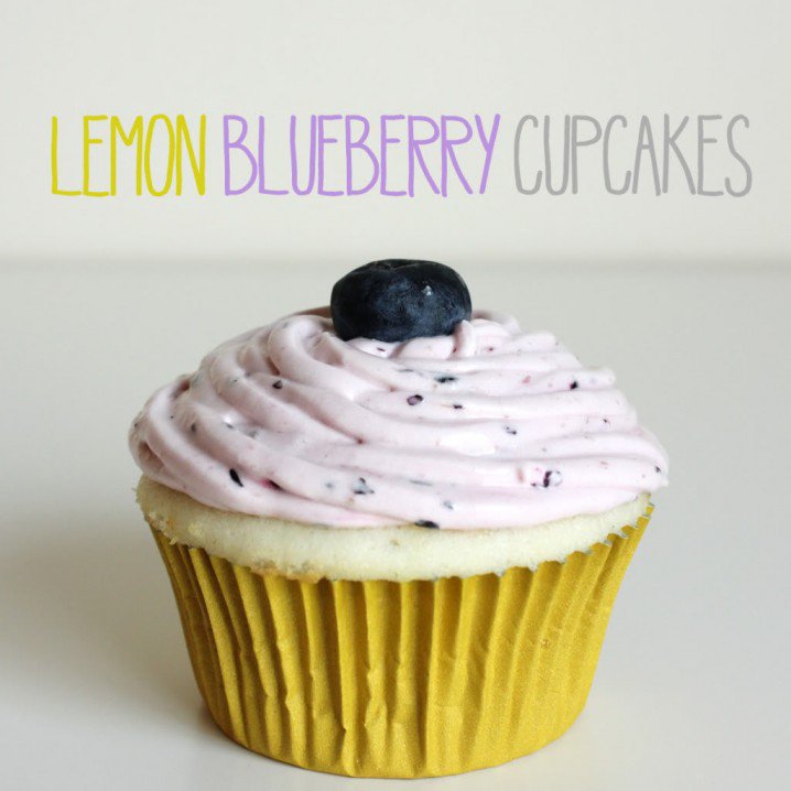 Lemon Blueberry Cupcake