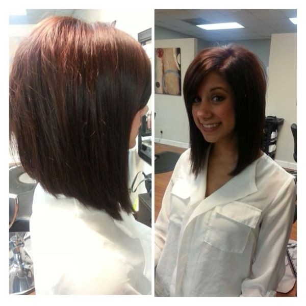 Long Angled Bob Bangs