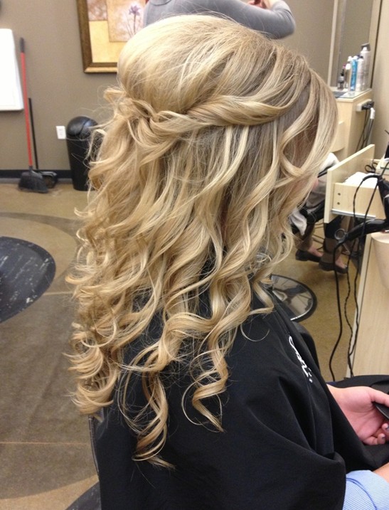 Long Curly Formal Hairstyles Pinterest